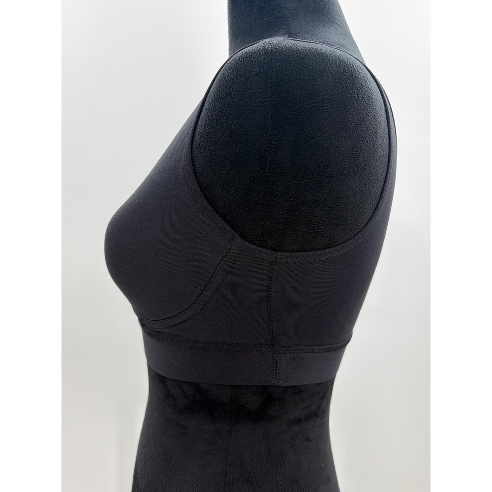 Truekind Cool Comfort Cotton Bralette Black Wireless V-Neck Size M 91400 NWT - Picture 6 of 8